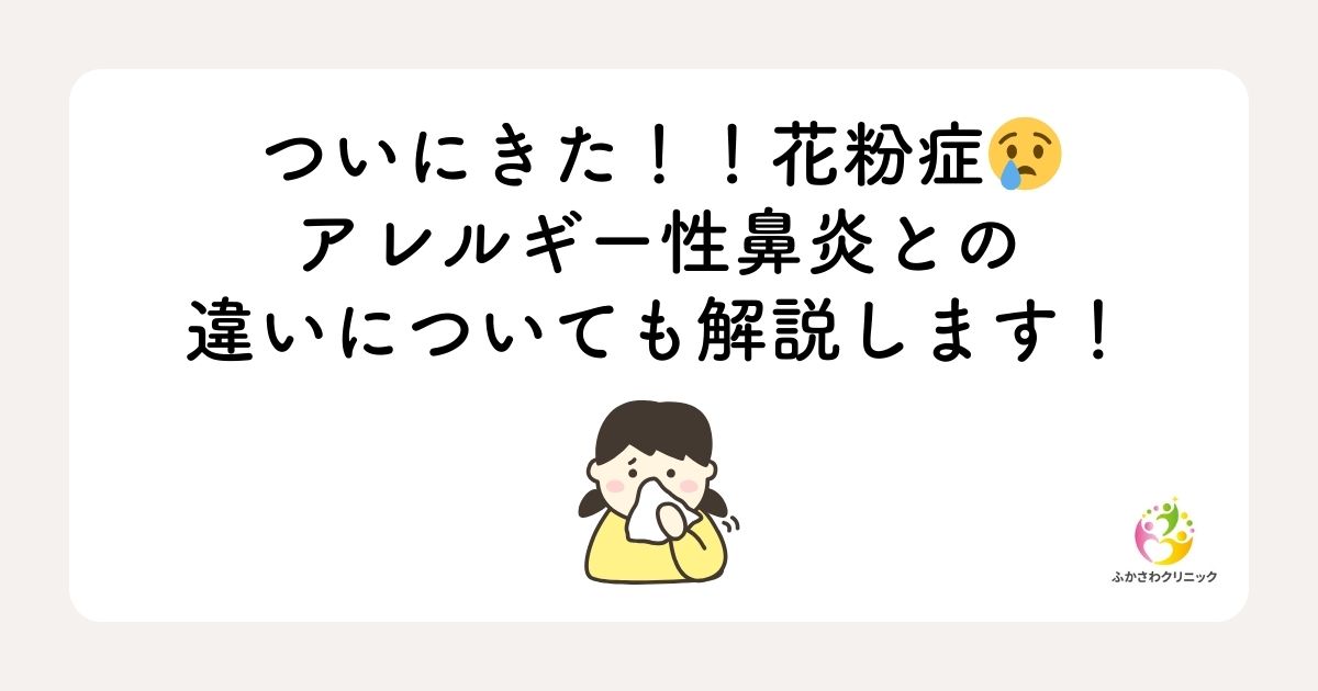 春のくしゃみ、鼻水…それ、花粉症かも？〜アレルギー性鼻炎との違いと